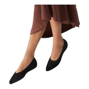 Vivaia Pointed Toe Ballet Flats (Aria 5°) in Black Modern Size EU 38.5 US 7.5